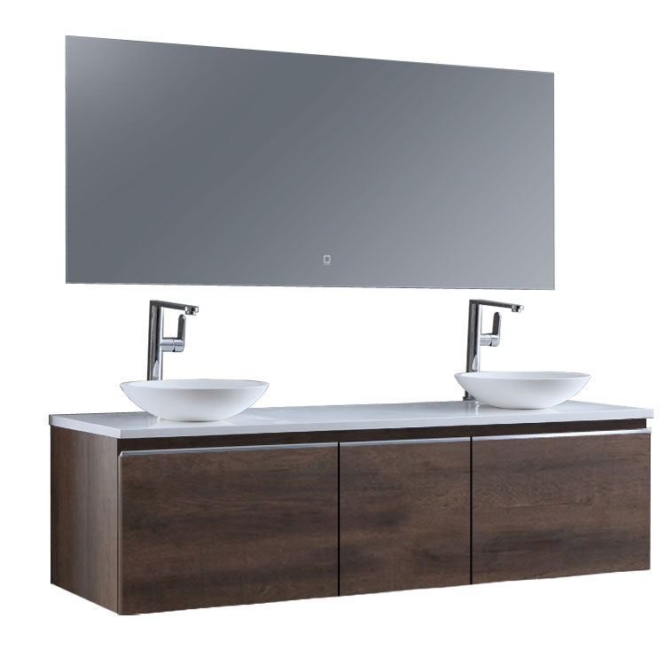 StoneArt Bathroom furniture set Milano ME-1600pro-4 dark oak 160x45