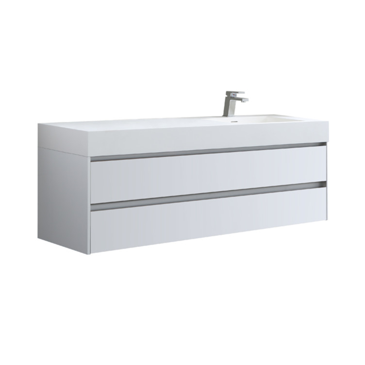 StoneArt Bathroom furniture Milan ML-1600 white matt 160x48 right