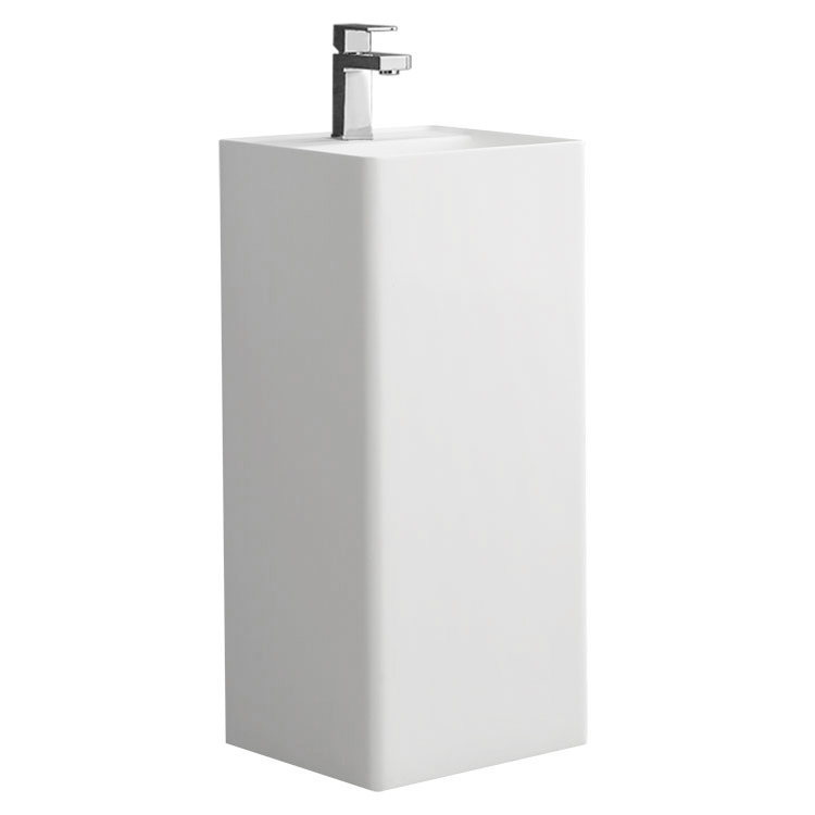 StoneArt freestanding basin LZ512 , white,40x40cm, glossy
