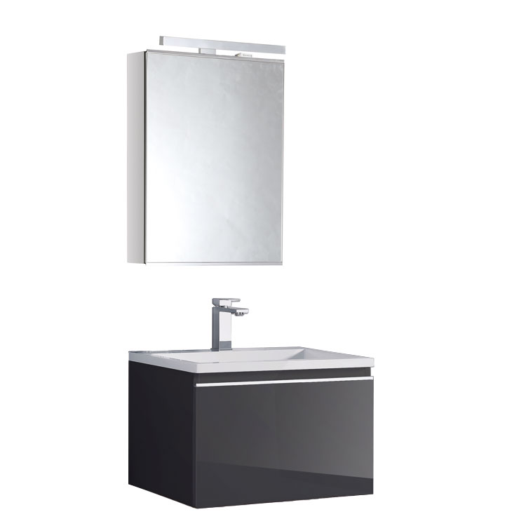 StoneArt Bathroom furniture set Milano ME-0600-1 dark gray 60x45