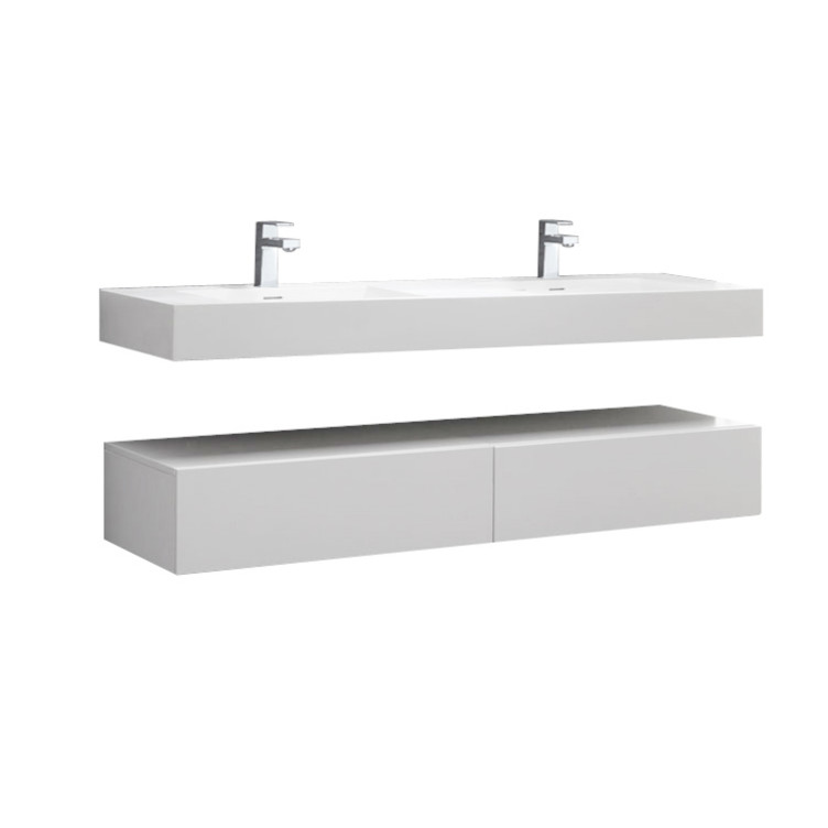 StoneArt Bathroom furniture LP4516 white 160x48cm glossy