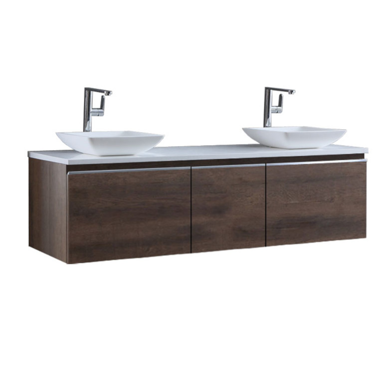 StoneArt Bathroom furniture Milano ME-1600pro-2 dark oak 160x45
