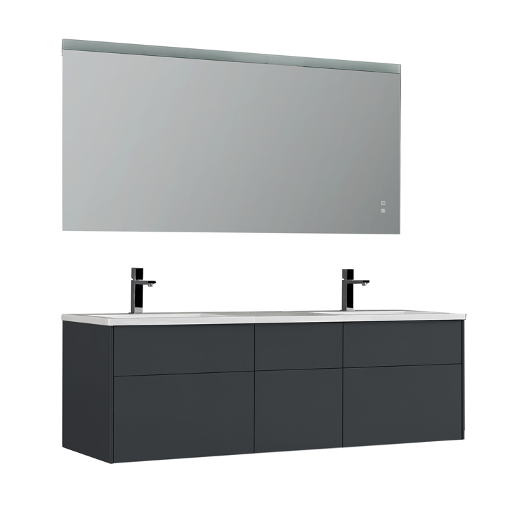 StoneArt Bathroom furniture set Venice VE-1610-I dark gray 160x52