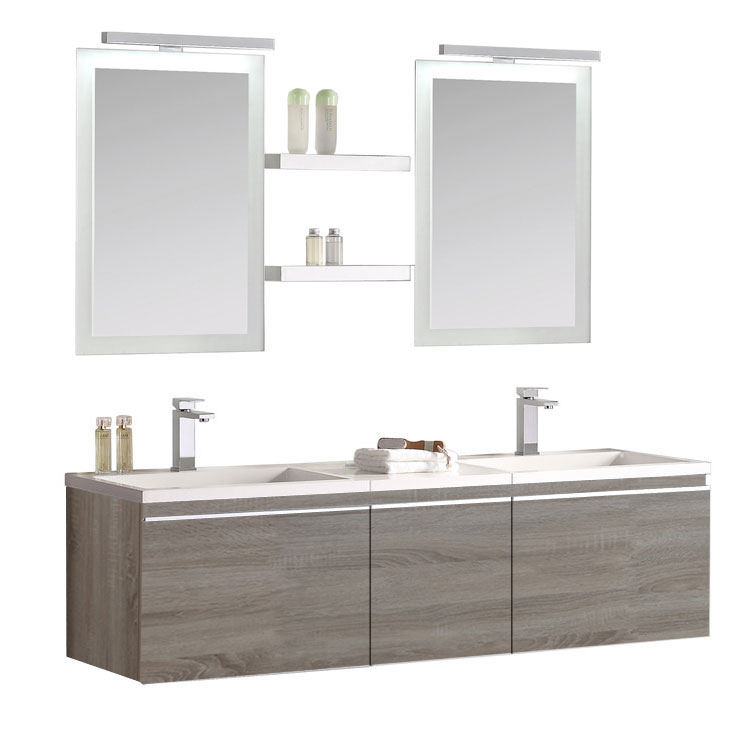 StoneArt Bathroom furniture set Milano ME-1600 light oak 160x45