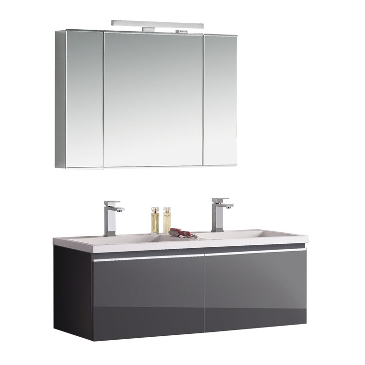 StoneArt Bathroom furniture set Milano ME-1200-1 dark gray 120x45