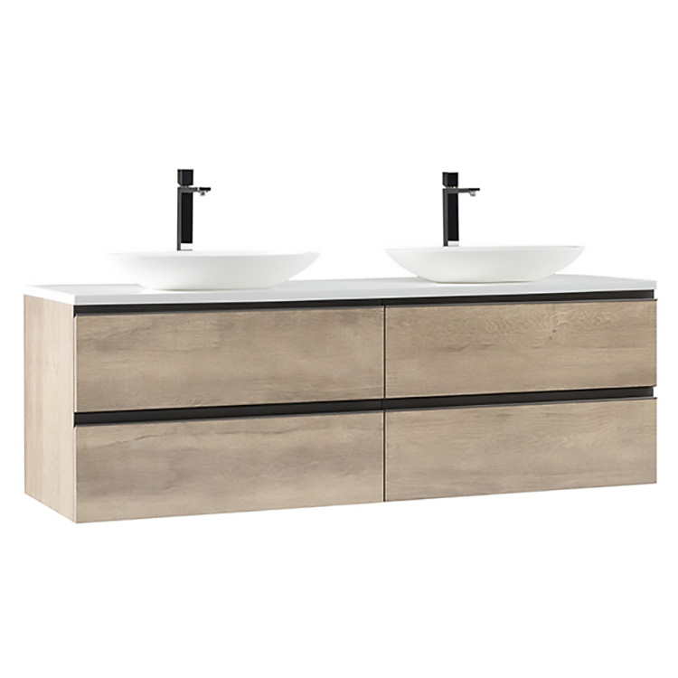 StoneArt Bathroom furniture Monte Carlo MC-1600pro-3 light oak 160x52