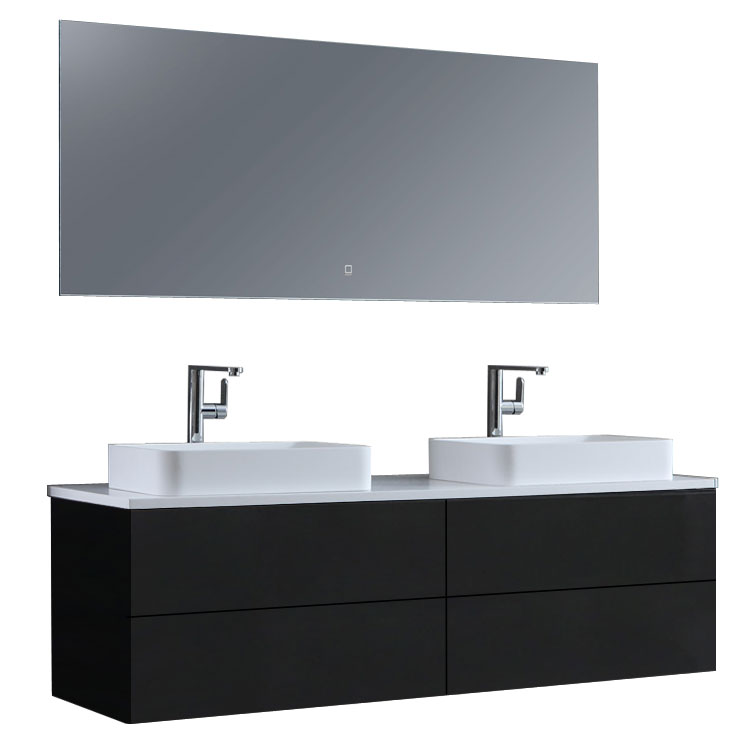 StoneArt Bathroom furniture set Brugge BU-1601pro-5 dark gray 160x50