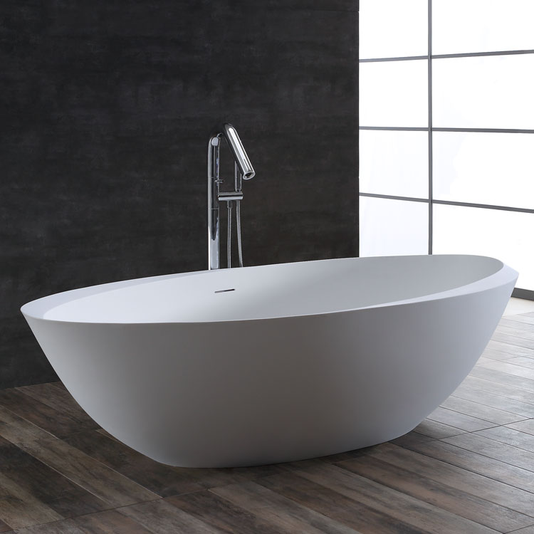 StoneArt bathtub free standing BS-531 , white,190x100, matt