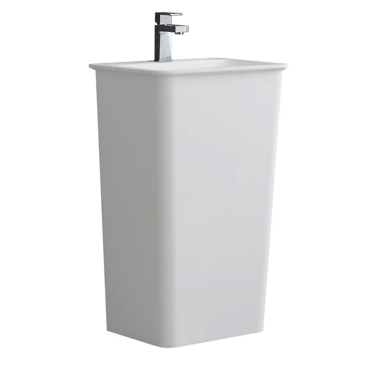StoneArt freestanding basin LZ502 , white,51x43cm, glossy