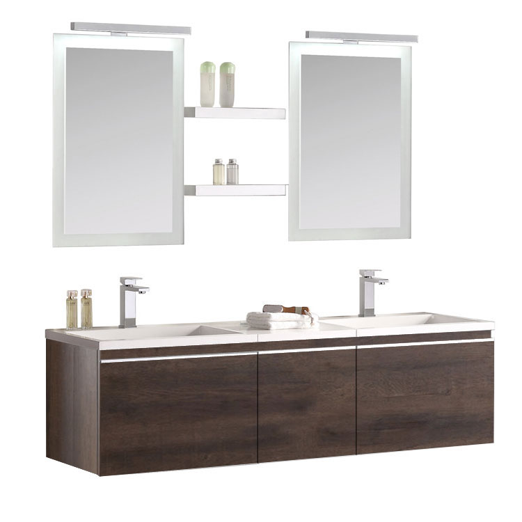 StoneArt Bathroom furniture set Milano ME-1600 dark oak 160x45