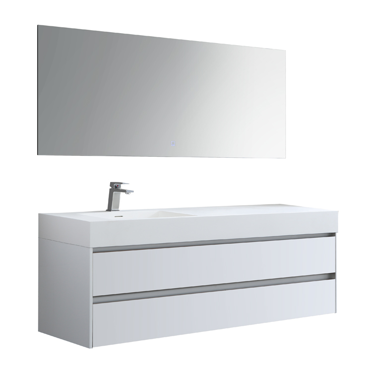 StoneArt Bathroom furniture set Milan ML-1600 white gloss 160x48 left