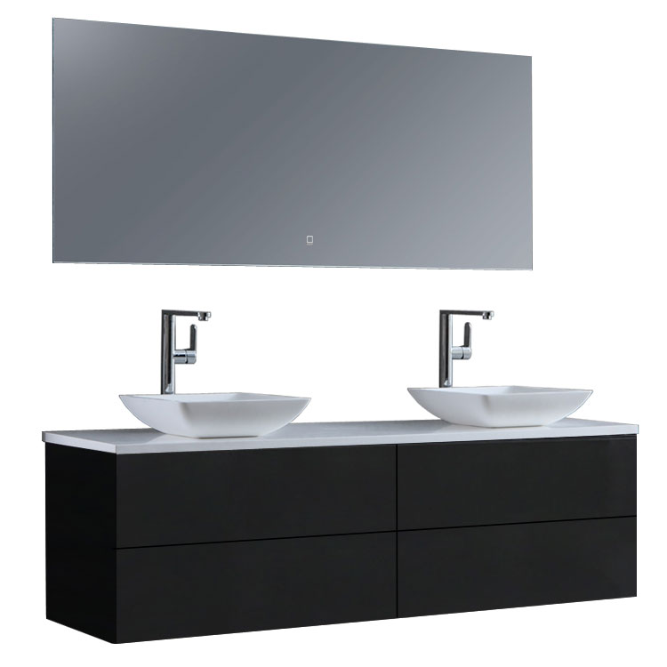 StoneArt Bathroom furniture set Brugge BU-1601pro-2 dark gray 160x50