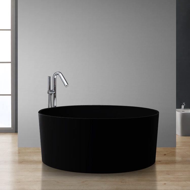 StoneArt bathtub free standing BS-507 , black,150x150, matt