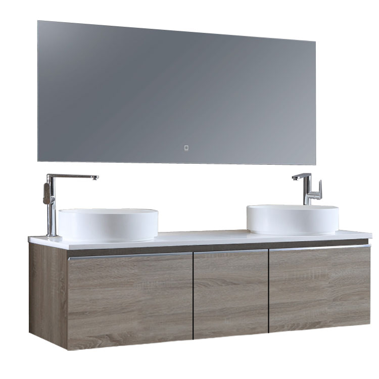 StoneArt Bathroom furniture set Milano ME-1600pro-6 light oak 160x45
