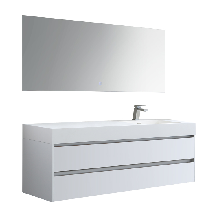 StoneArt Bathroom furniture set Milan ML-1600 white matt 160x48 right