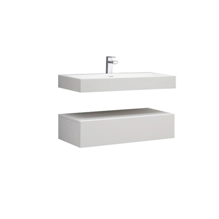 StoneArt Bathroom furniture LP4510 white 100x48cm glossy