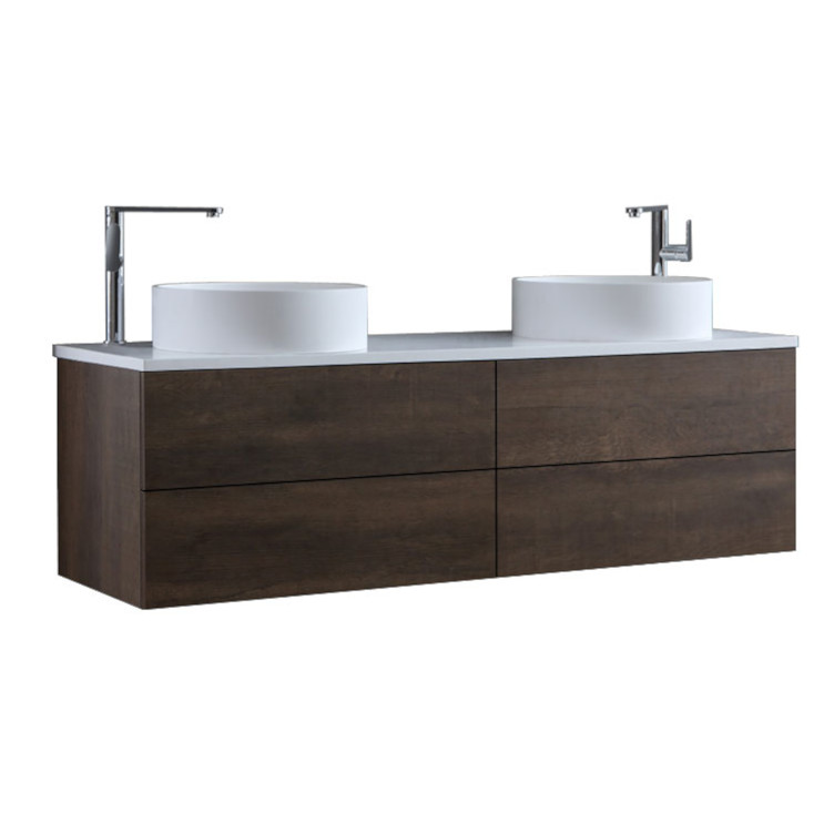 StoneArt Bathroom furniture Brugge BU-1601pro-6 dark oak 160x50