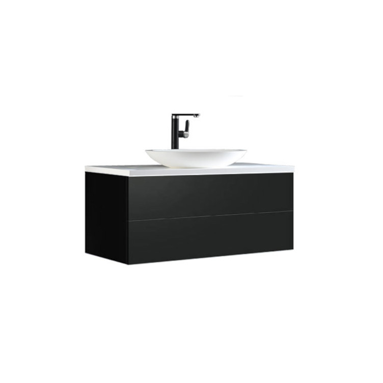 StoneArt Bathroom furniture Brugge BU-1001pro-3 dark gray 100x50
