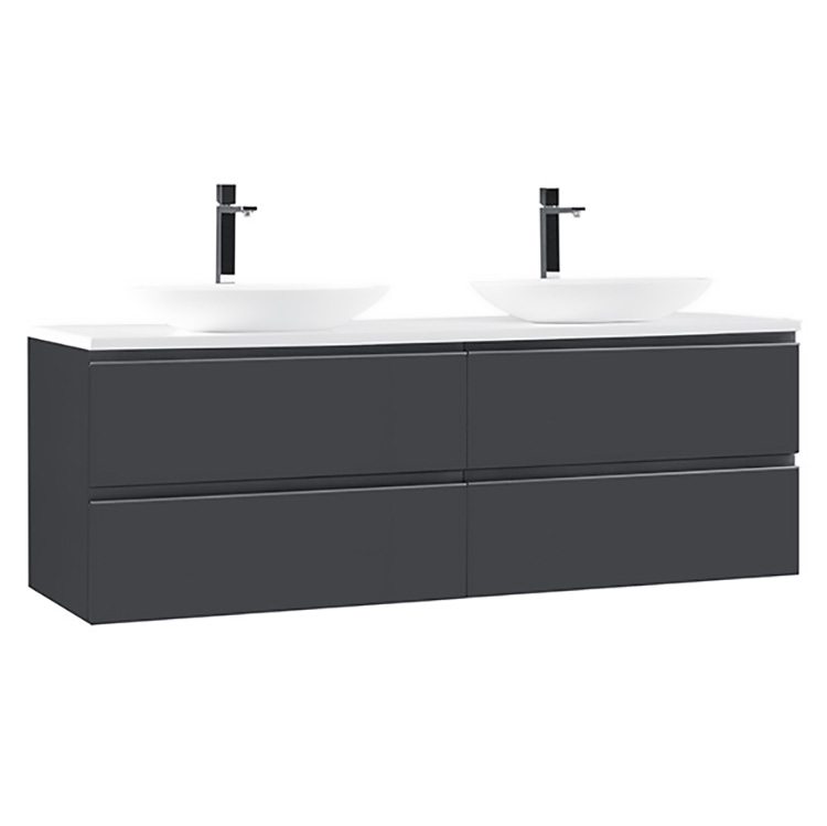 StoneArt Bathroom furniture Monte Carlo MC-1600pro-3 dark gray 160x52