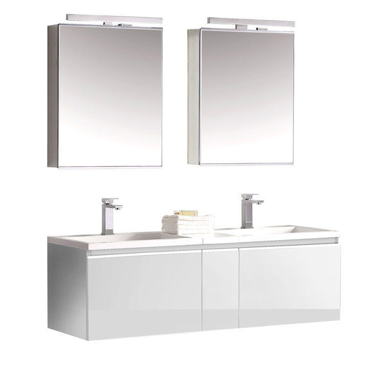 StoneArt Bathroom furniture set Milano ME-1400-1 white 140x45