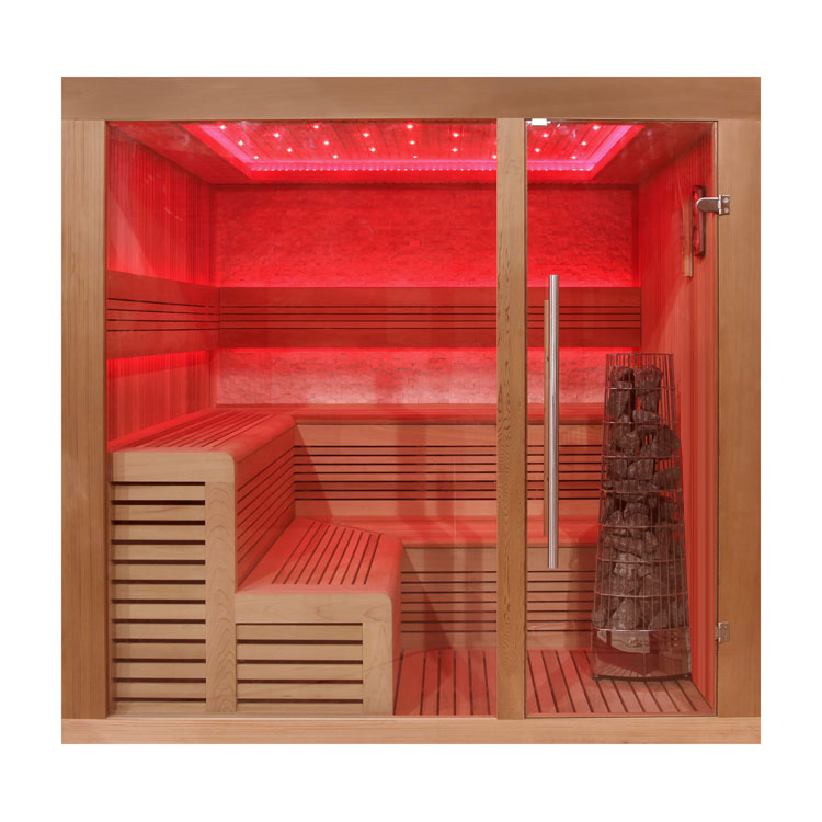 AWT Sauna E1243B red cedar 200x180 9kW Kivi