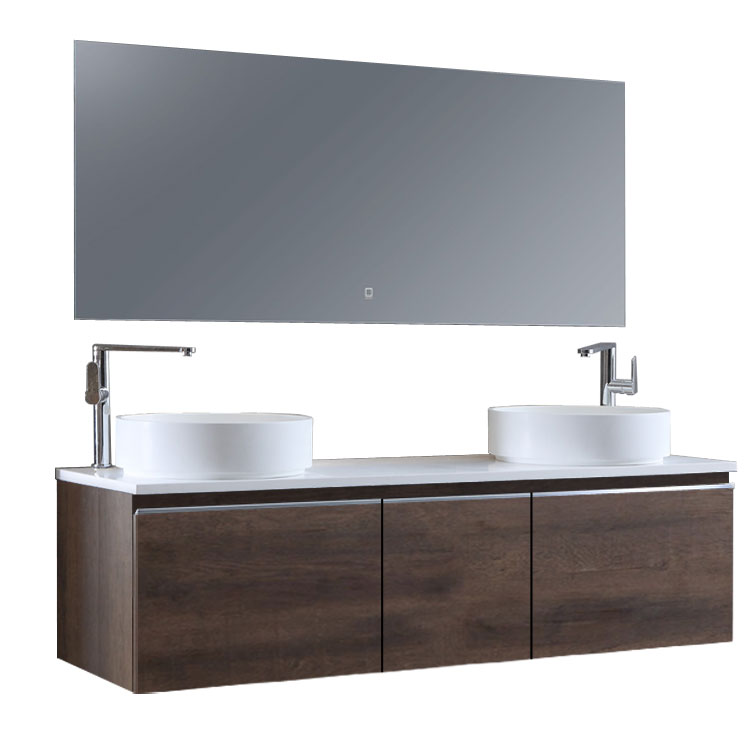 StoneArt Bathroom furniture set Milano ME-1600pro-6 dark oak 160x45