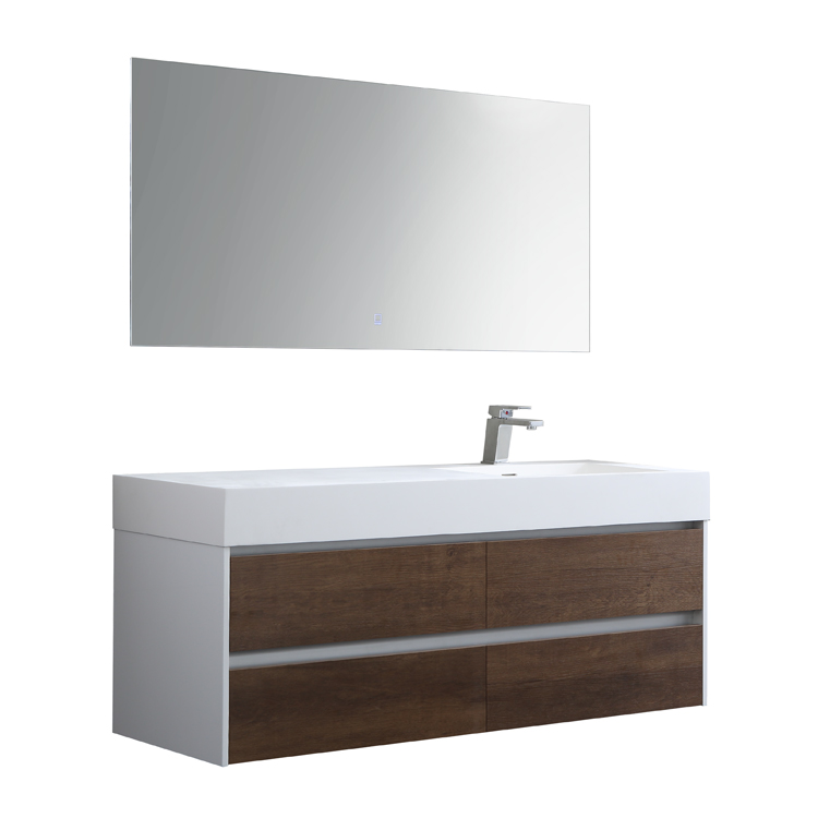 StoneArt Bathroom furniture set Milan ML-1400 dark oak 140x48 right