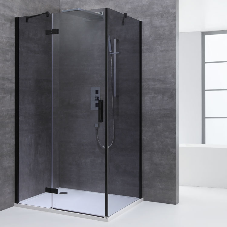 AWT Shower LBS1505-B black 150x90 left