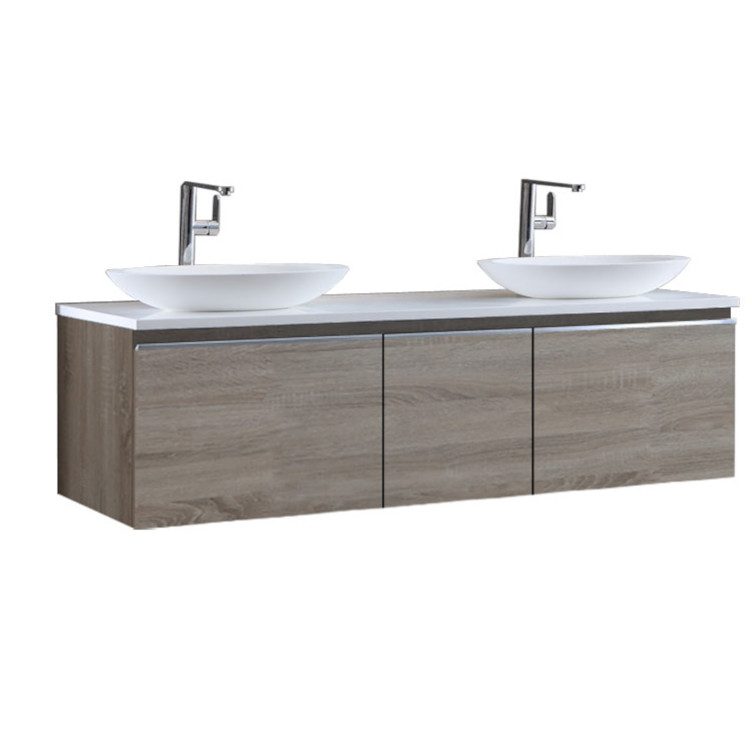 StoneArt Bathroom furniture Milano ME-1600pro-3 light oak 160x45