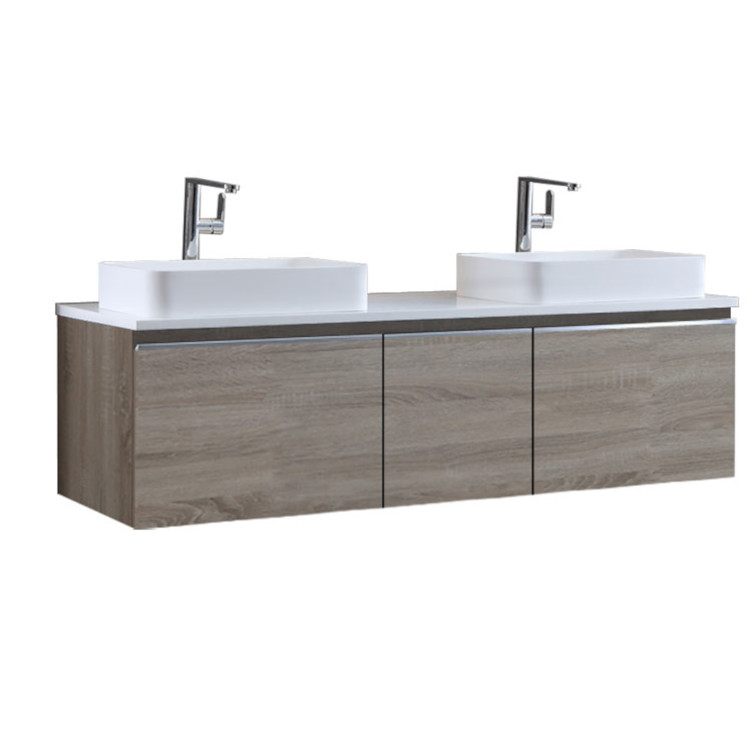 StoneArt Bathroom furniture Milano ME-1600pro-5 light oak 160x45
