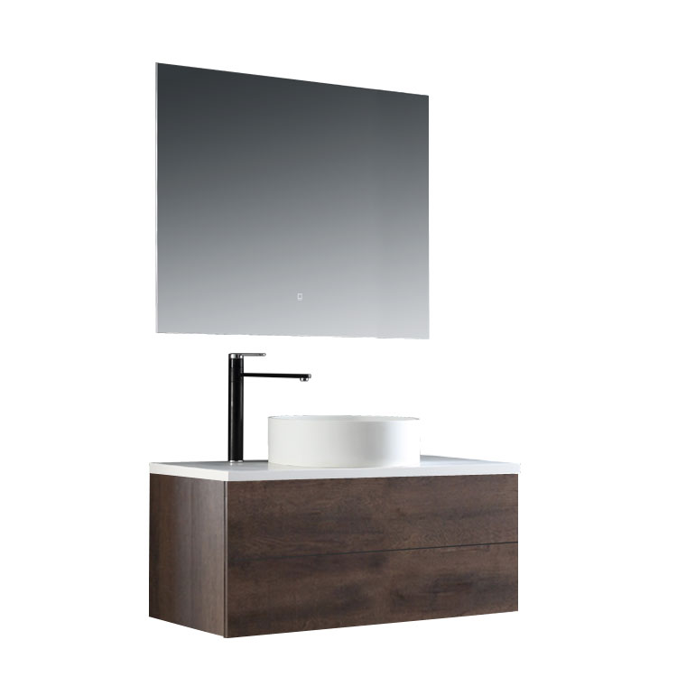 StoneArt Bathroom furniture set Brugge BU-1001pro-6 dark oak 100x50