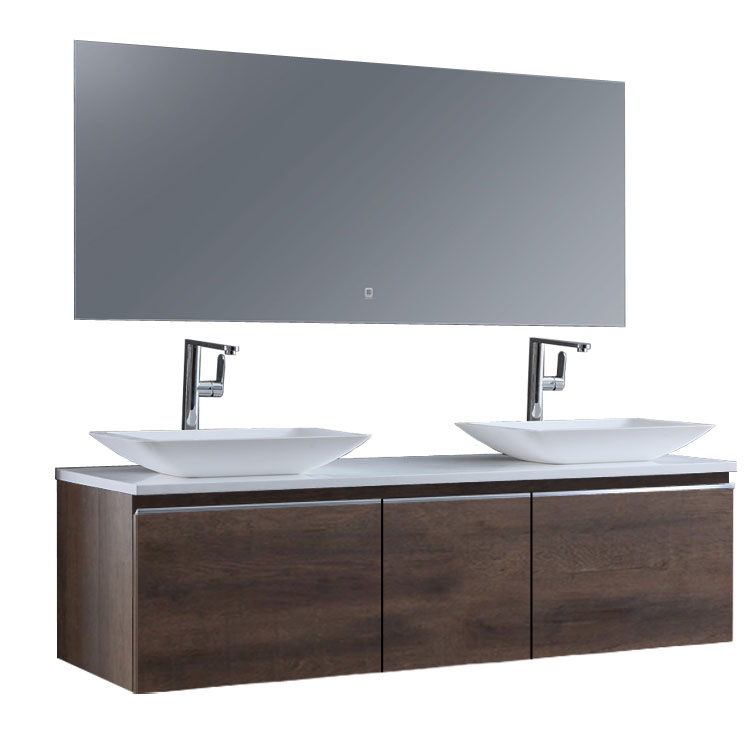 StoneArt Bathroom furniture set Milano ME-1600pro-1 dark oak 160x45