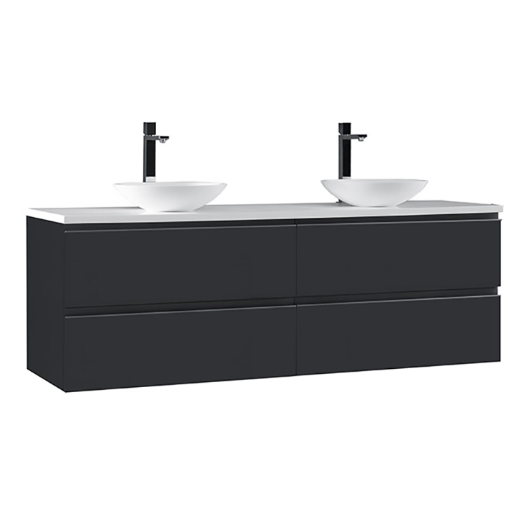 StoneArt Bathroom furniture Monte Carlo MC-1600pro-4 dark gray 160x52