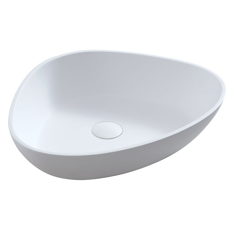StoneArt basin LC154 , white,56x43cm, glossy