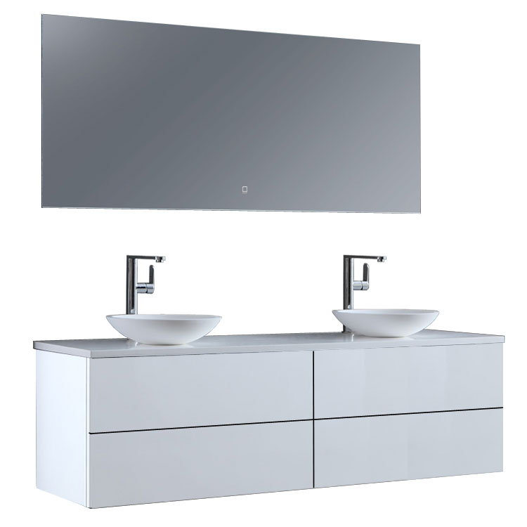StoneArt Bathroom furniture set Brugge BU-1601pro-4 white 160x50