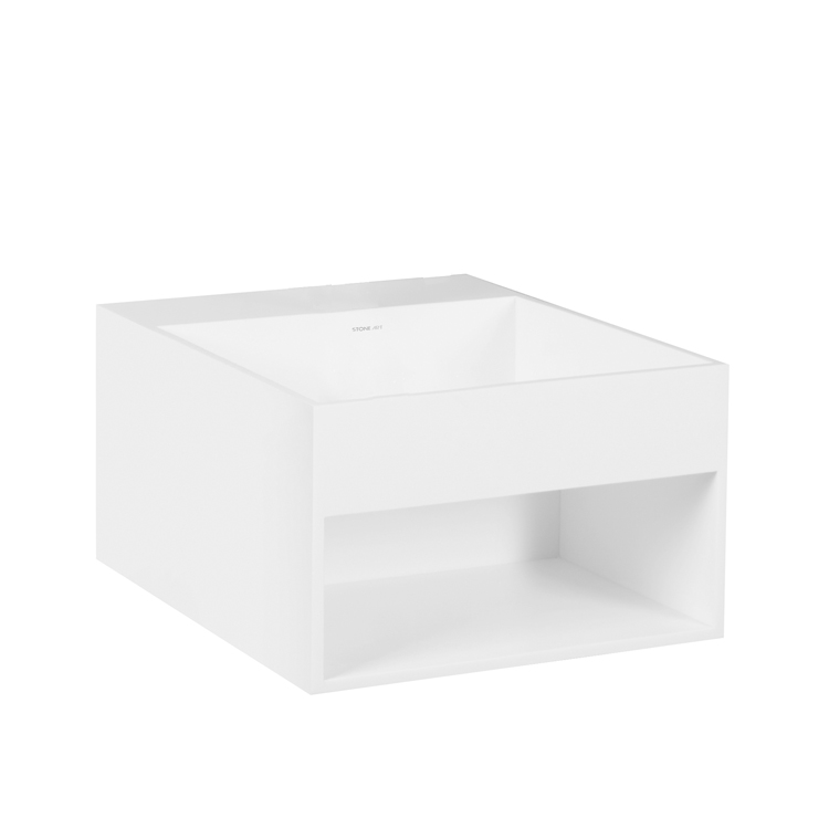 StoneArt Washbasin LZ750 white 32,5x32,5cm matt